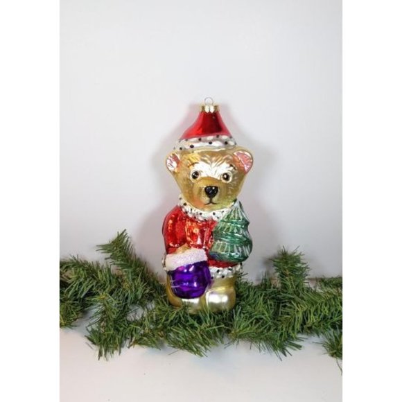 Large Teddy Bear Retired Old World Christmas Ornament - Picture 2 of 3